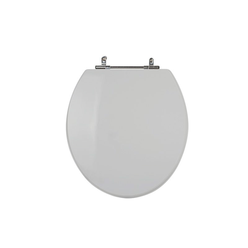 Assento Sanitário Poliéster Para Louça Universal/Standard Aço (Reb. Oculto) Cinza Platina