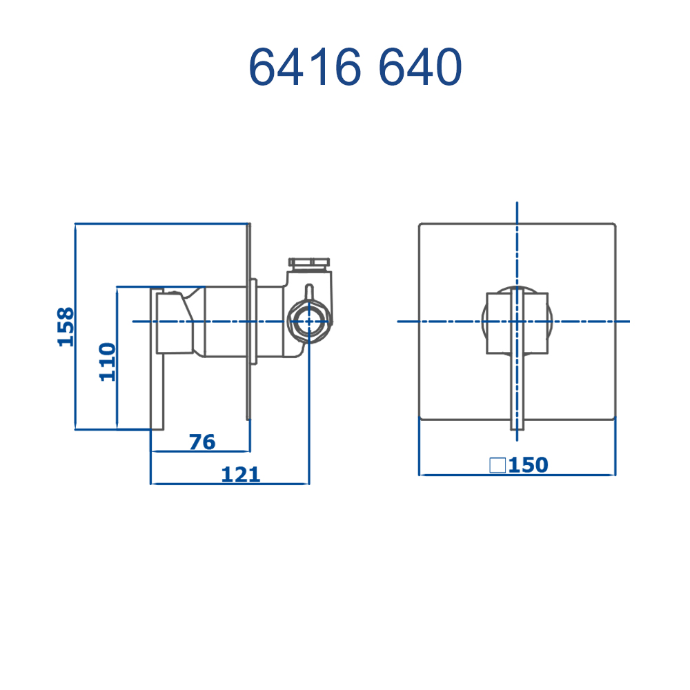 Monocomando Chuveiro Eros 6416OV640 Ouro Velho Fani