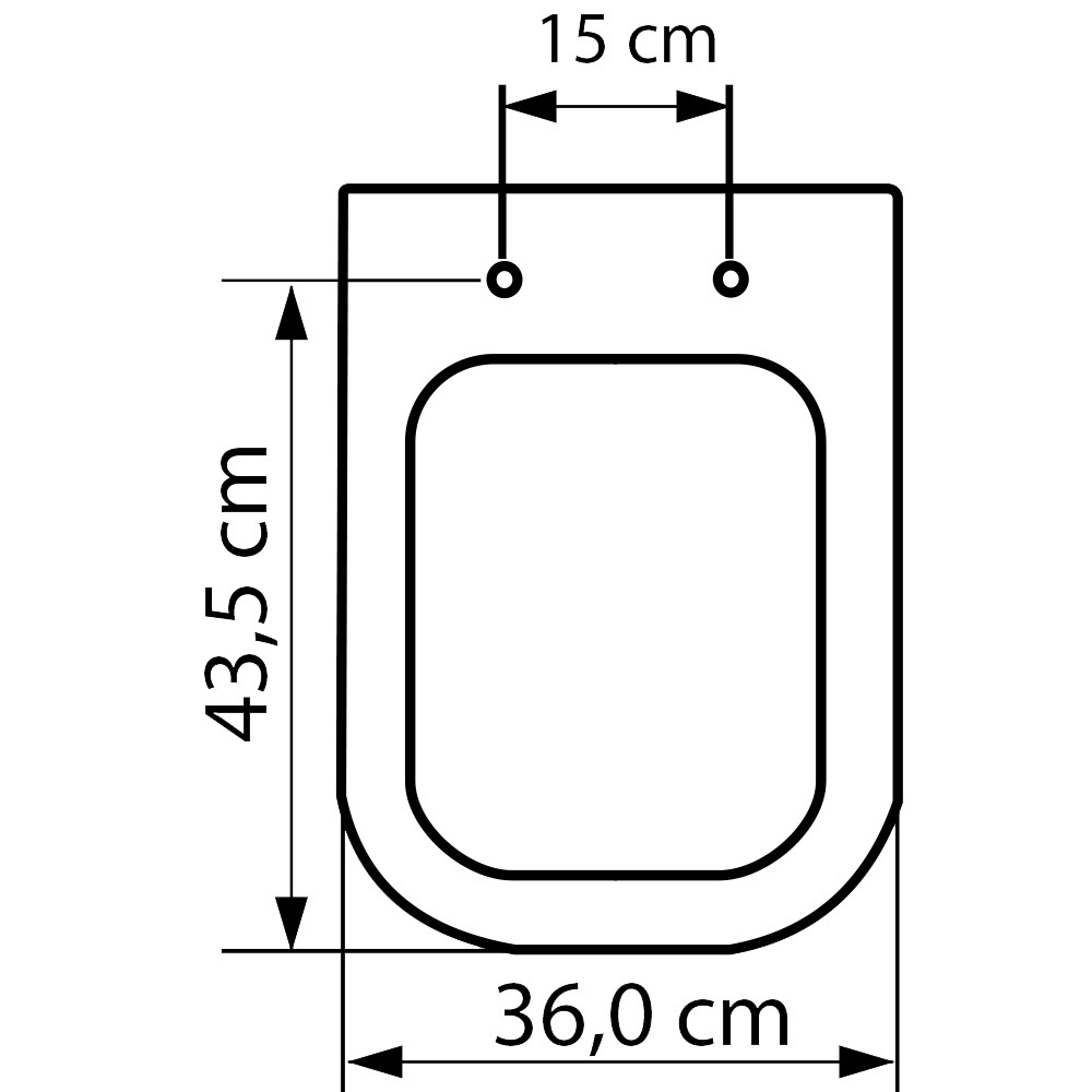 Assento Sanitário Poliéster Para Louça Quadra/Unic/Axis (Deca) Aço (Reb. Oculto) Branco