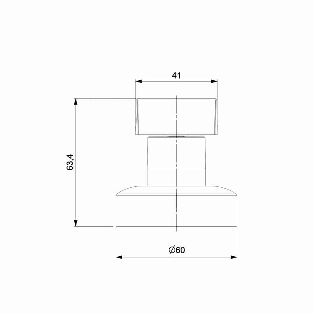 Acabamento Registro Base Reforma 1/2" 3/4" 1" Flow Cromado Celite