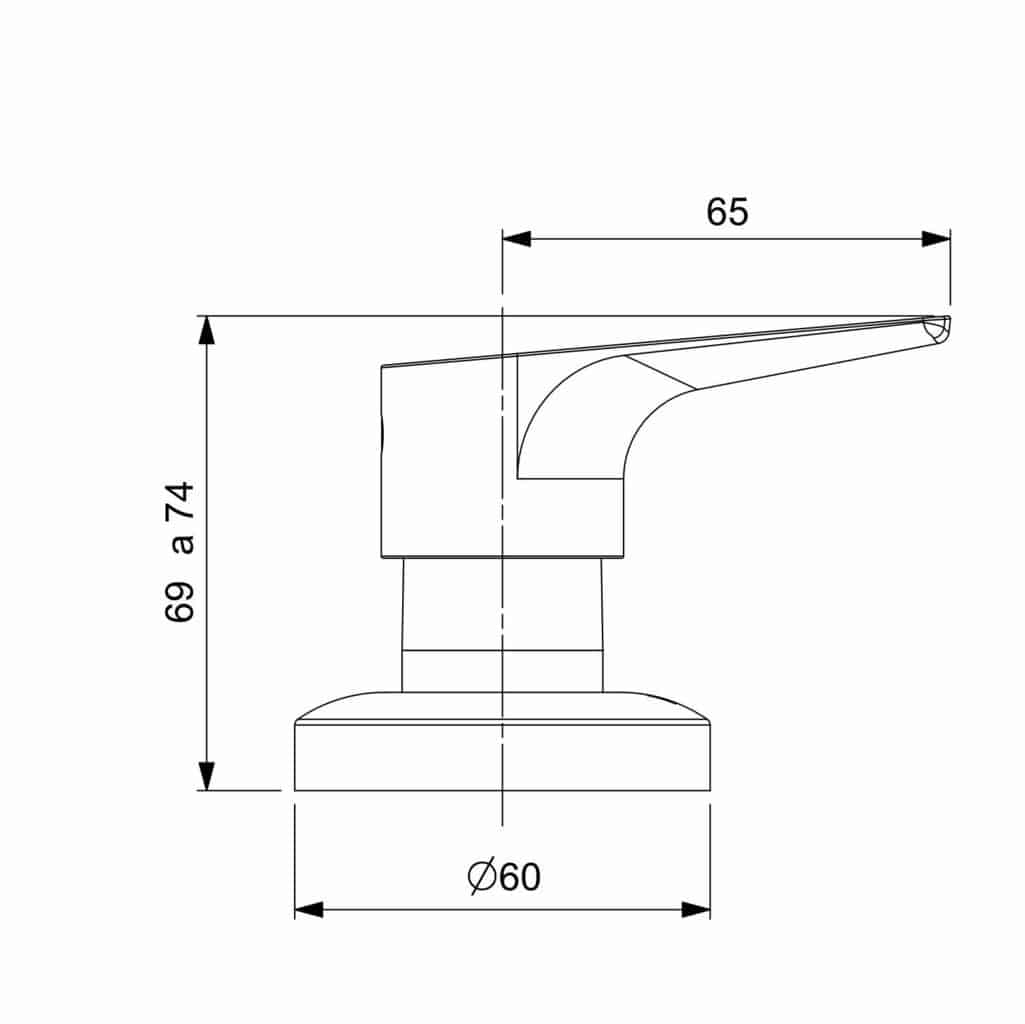 Acabamento Registro Base Reforma 1/2" 3/4" 1" Atlas Roca