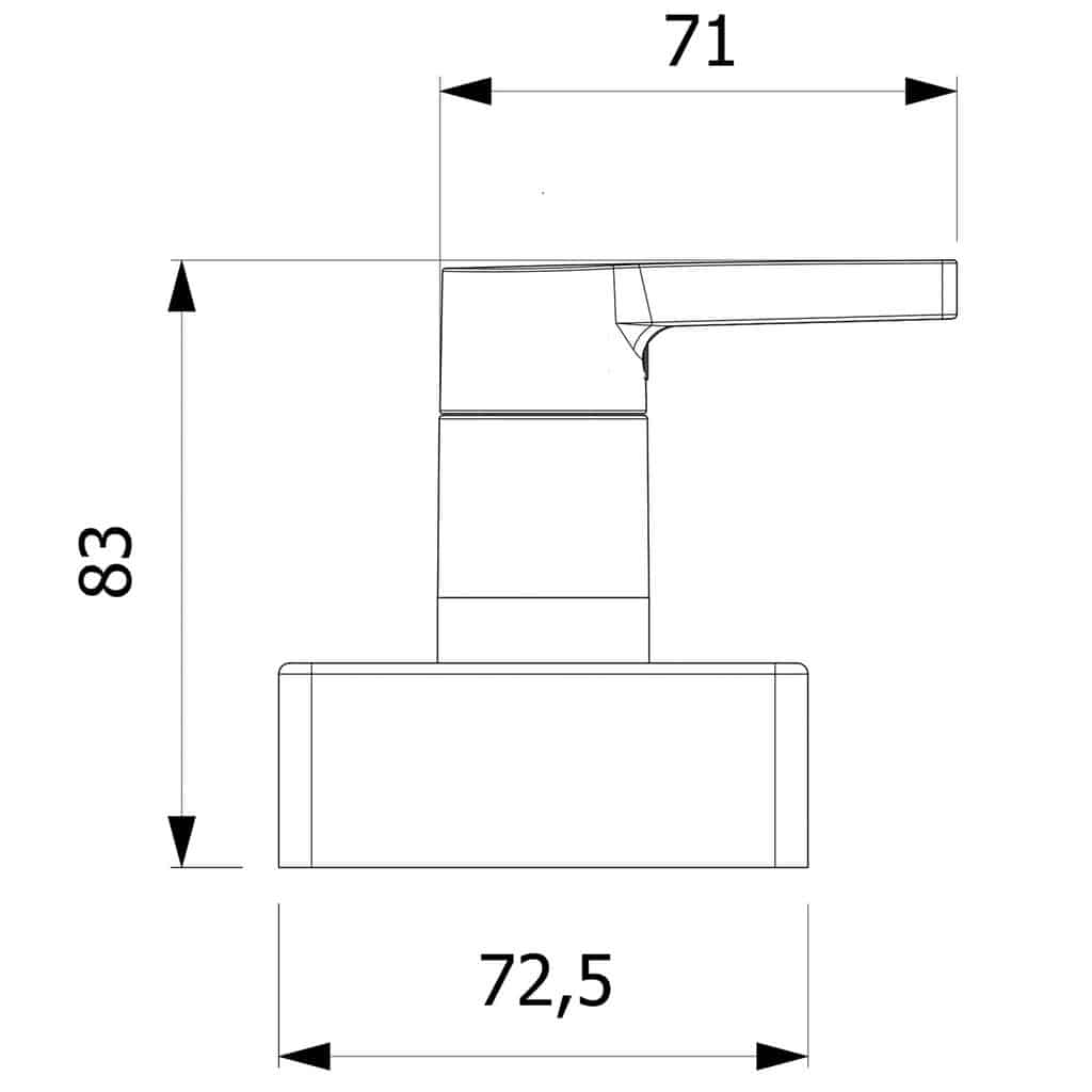 Acabamento Registro Base Reforma 1.1/4" 1.1/2" Insignia Roca