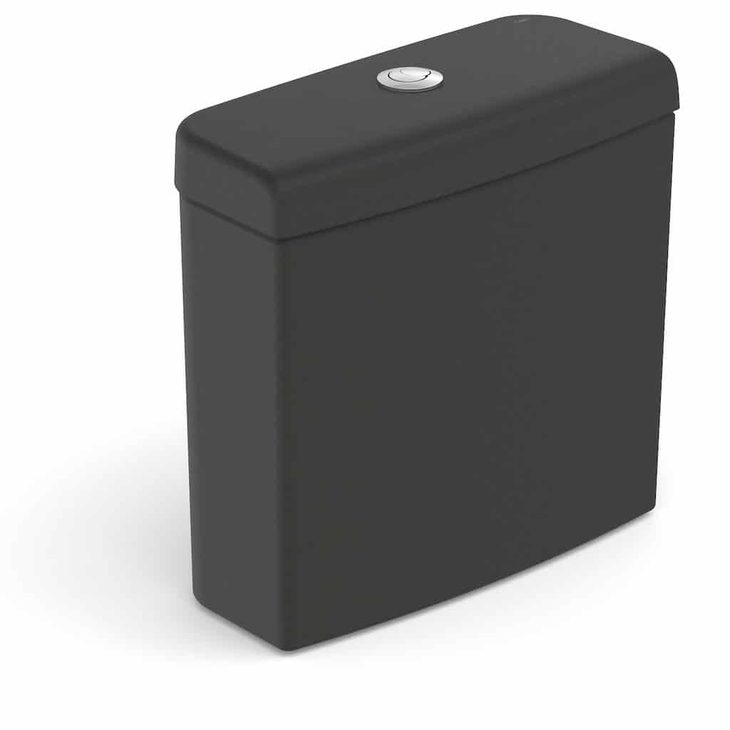 Caixa Para Acoplar Ecoflush 3/6 Lts Slim Matte Black Celite
