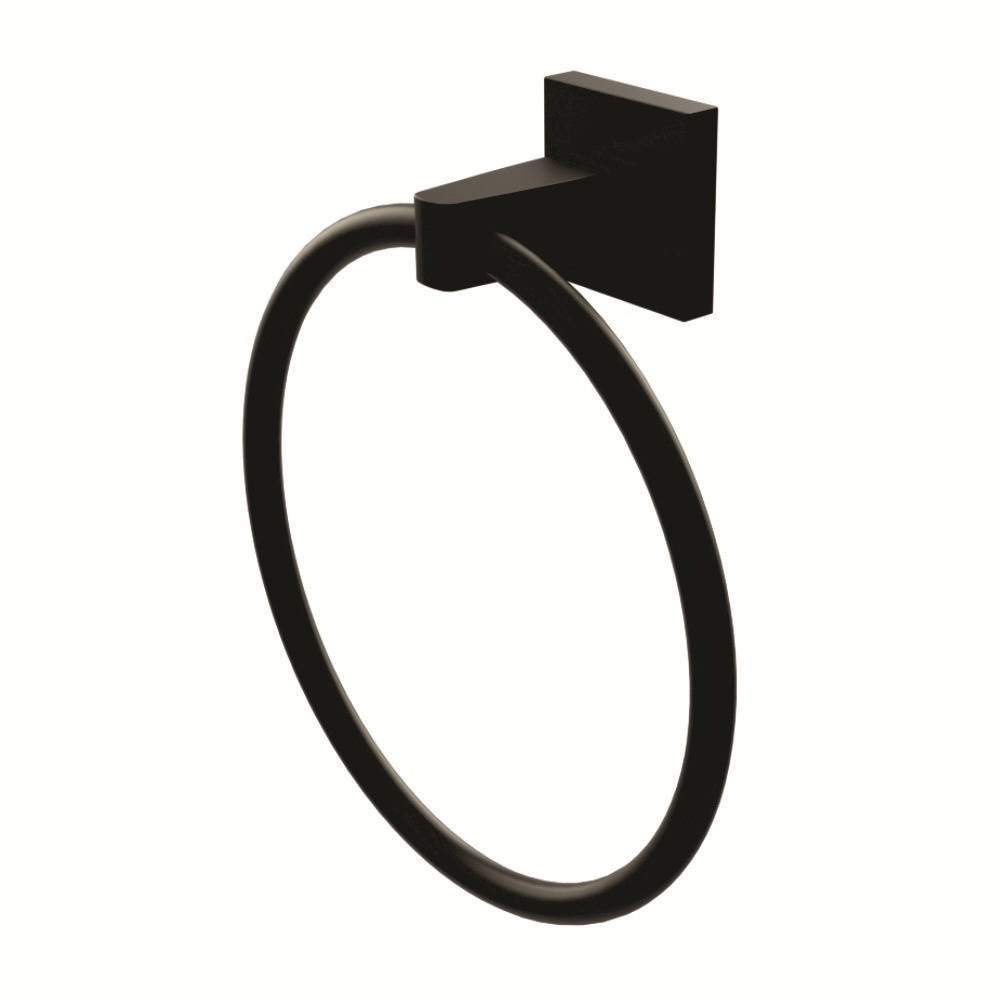 Porta Toalha Argola Vite Black Romar