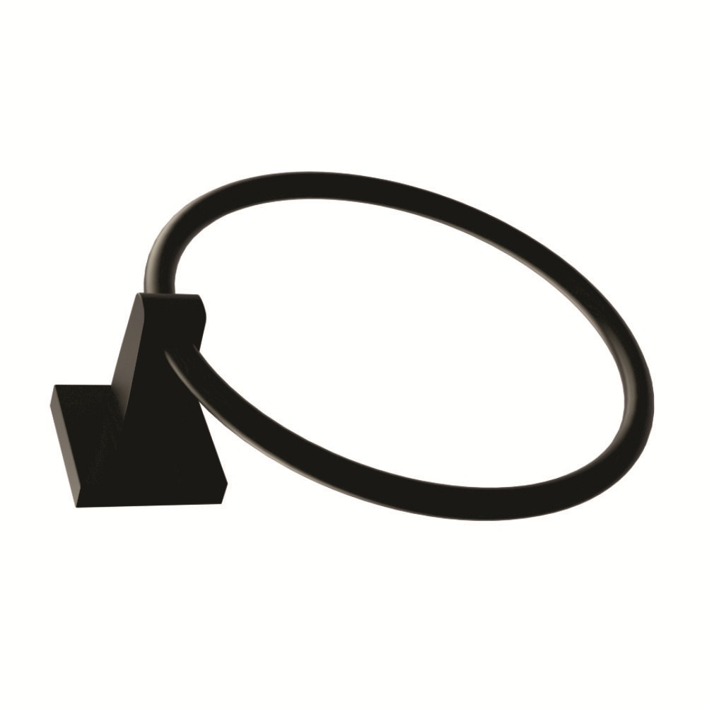 Porta Toalha Argola Vite Black Romar