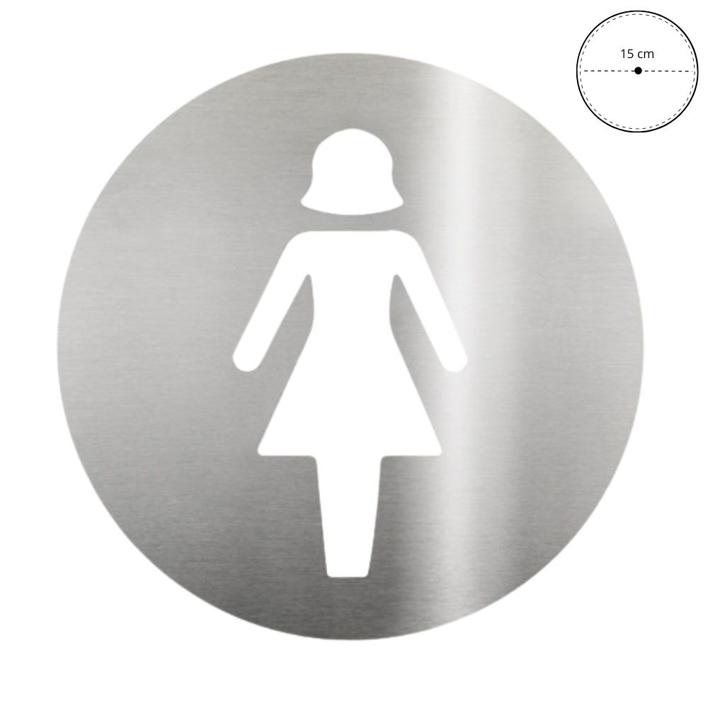 Placa de Sinalização Sanitário Feminino Biovis